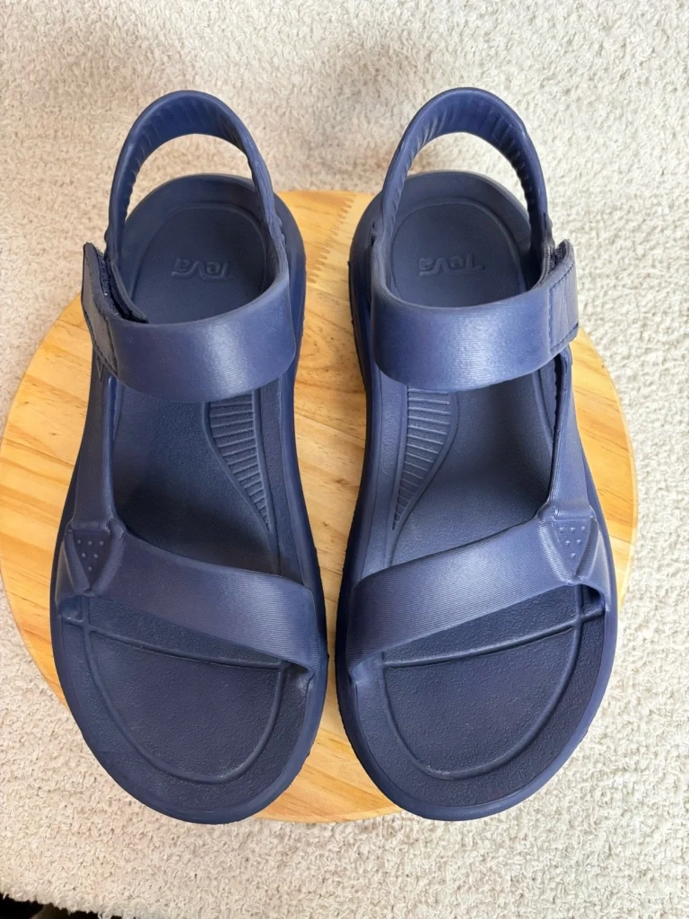 Teva Sandals Mens 7 Womens 9 Blue Hurricane Drift Strappy Open Toe Casual